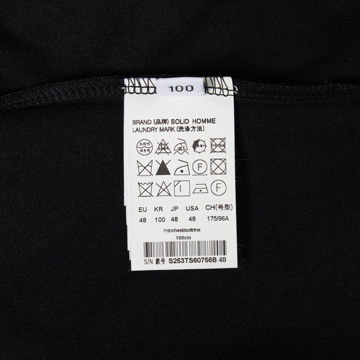 Club21 - SOLID HOMME - Back Flocking Logo Tee - TEES - Black