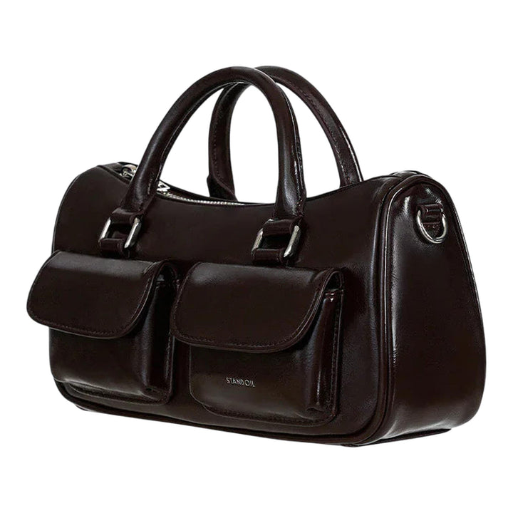 Club21 - STAND OIL - Chubby Half Bag - HANDBAGS - Maroon