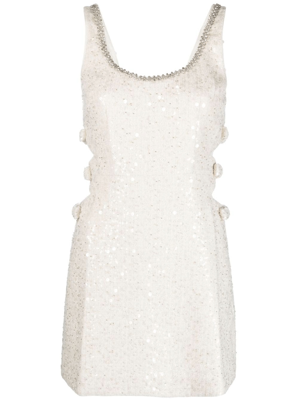 Gold Boucle Cut Out Mini Dress – Club21.com