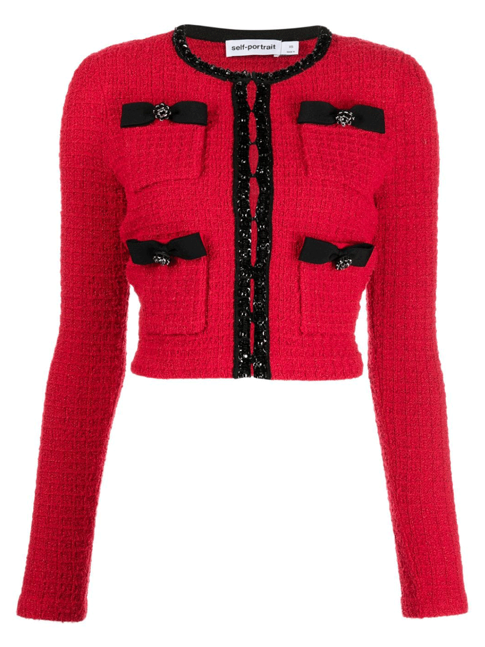 Red deals zipper cardigan