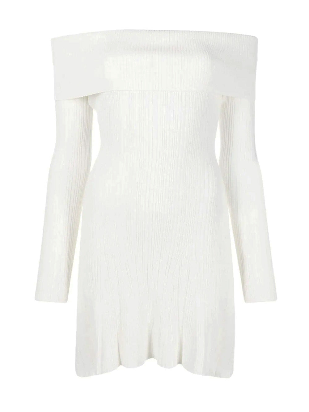 White Knit Mini Dress – Club21.com