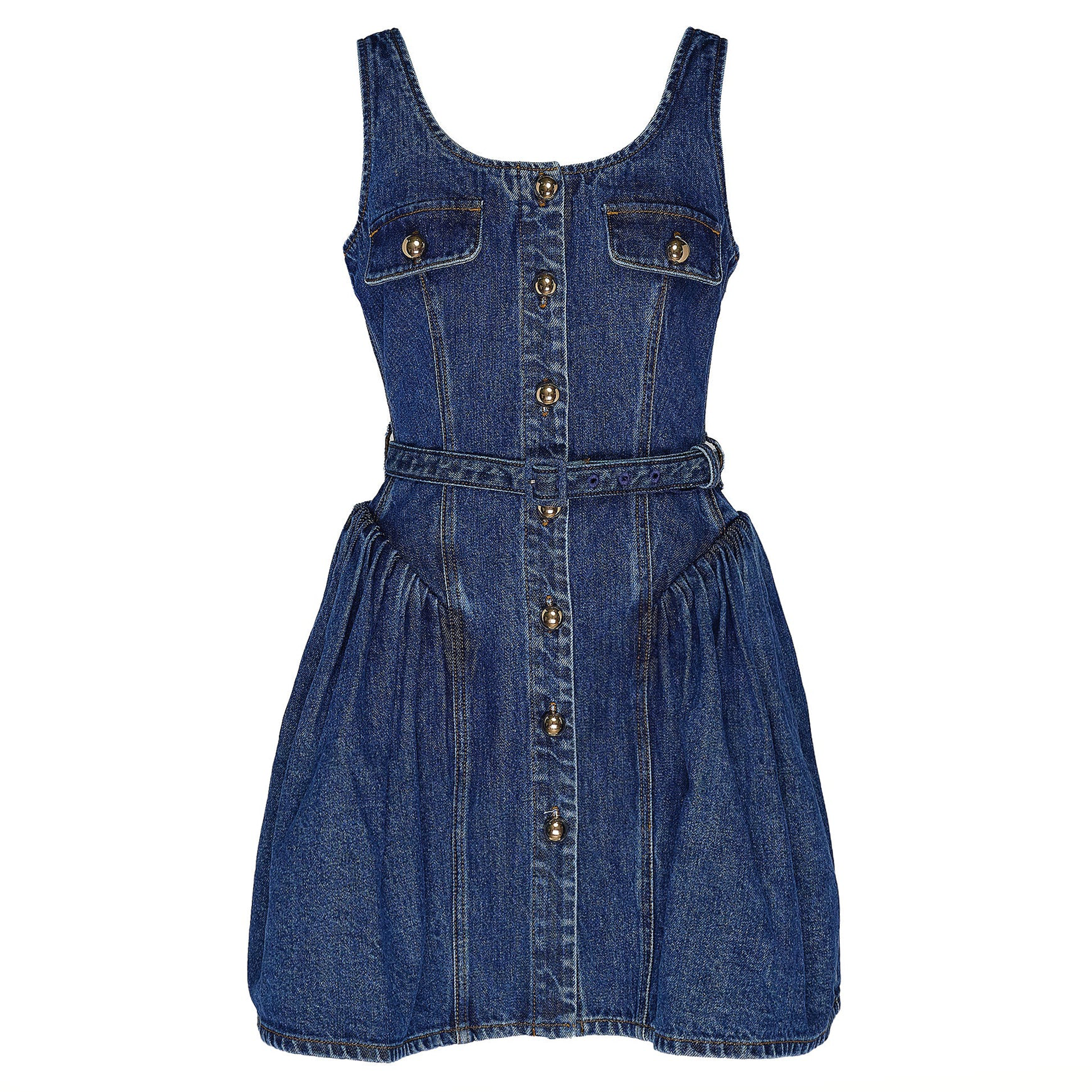denim dress polyvore 4 Ways to style a denim dress! created with Fashiers app Visit https://fashiers.com #denimdress #straplessdress #shirtoutfit #denimondenim #streetstyleinspiration #howtowearit