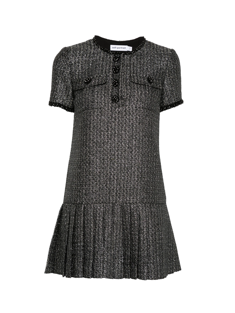 Metallic Boucle Mini Dress Club21.com Metallic Boucle Mini Dress Club21.com