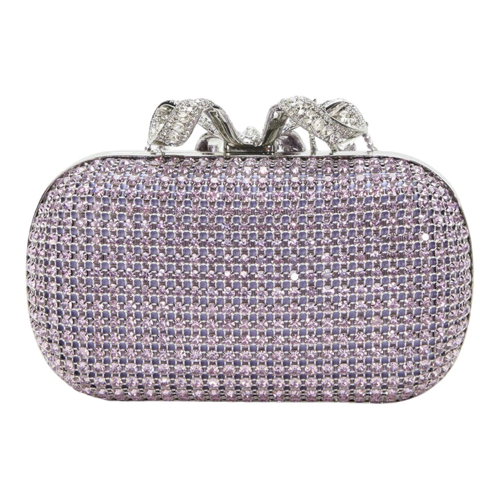 Club21 - Self-Portrait - Lilac Chainmail Clutch Bag - CLUTCH BAGS - Lilac