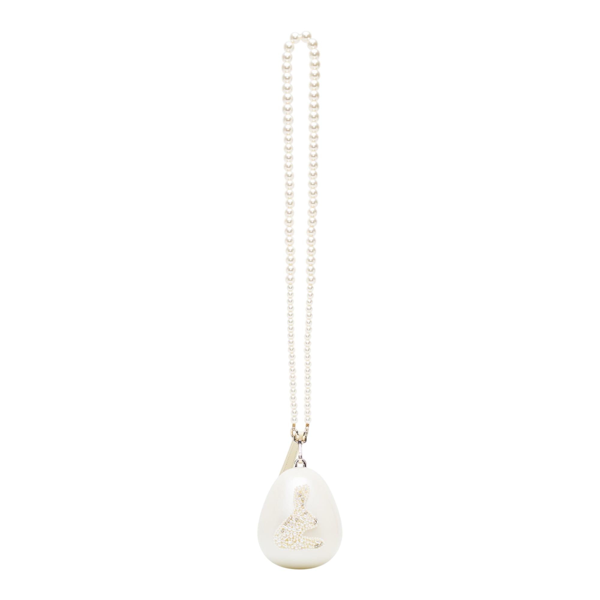 Micro Egg Bag With Pearl Crossbody