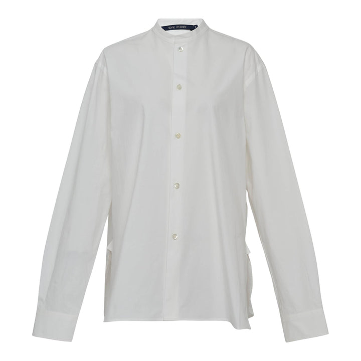 Club21 - Sofie D'Hoore - Front Button Stand Collar Blouse - BLOUSES - White
