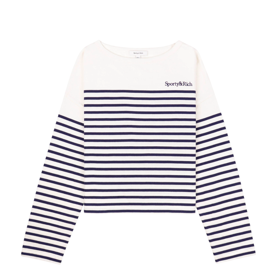 Áo len Mariniere Logo Serif