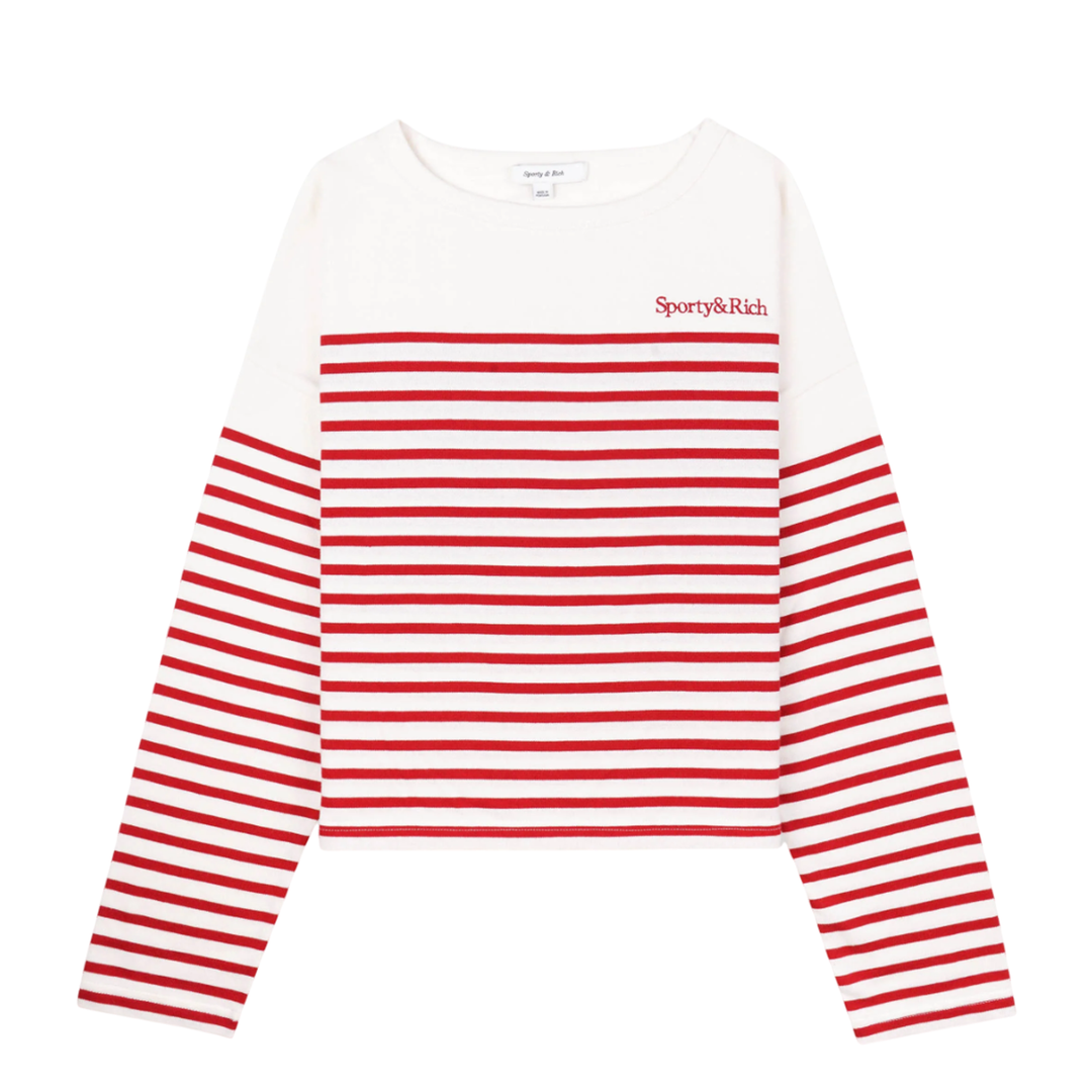 Áo len Mariniere Logo Serif