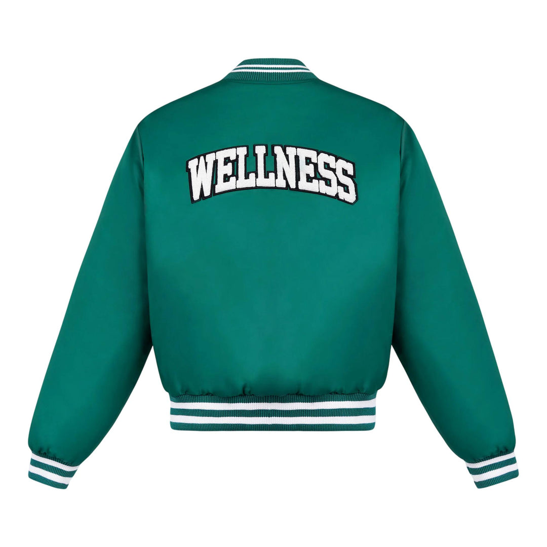 Club21 - Sporty & Rich - Wellness Boucle Varsity Jacket - JACKETS - Green