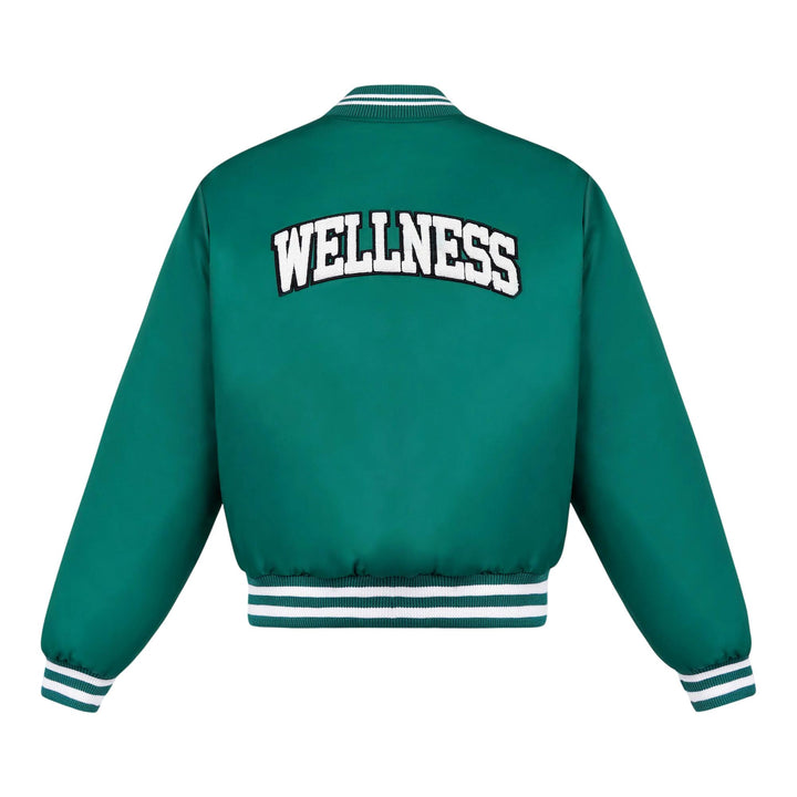 Club21 - Sporty & Rich - Wellness Boucle Varsity Jacket - JACKETS - Green