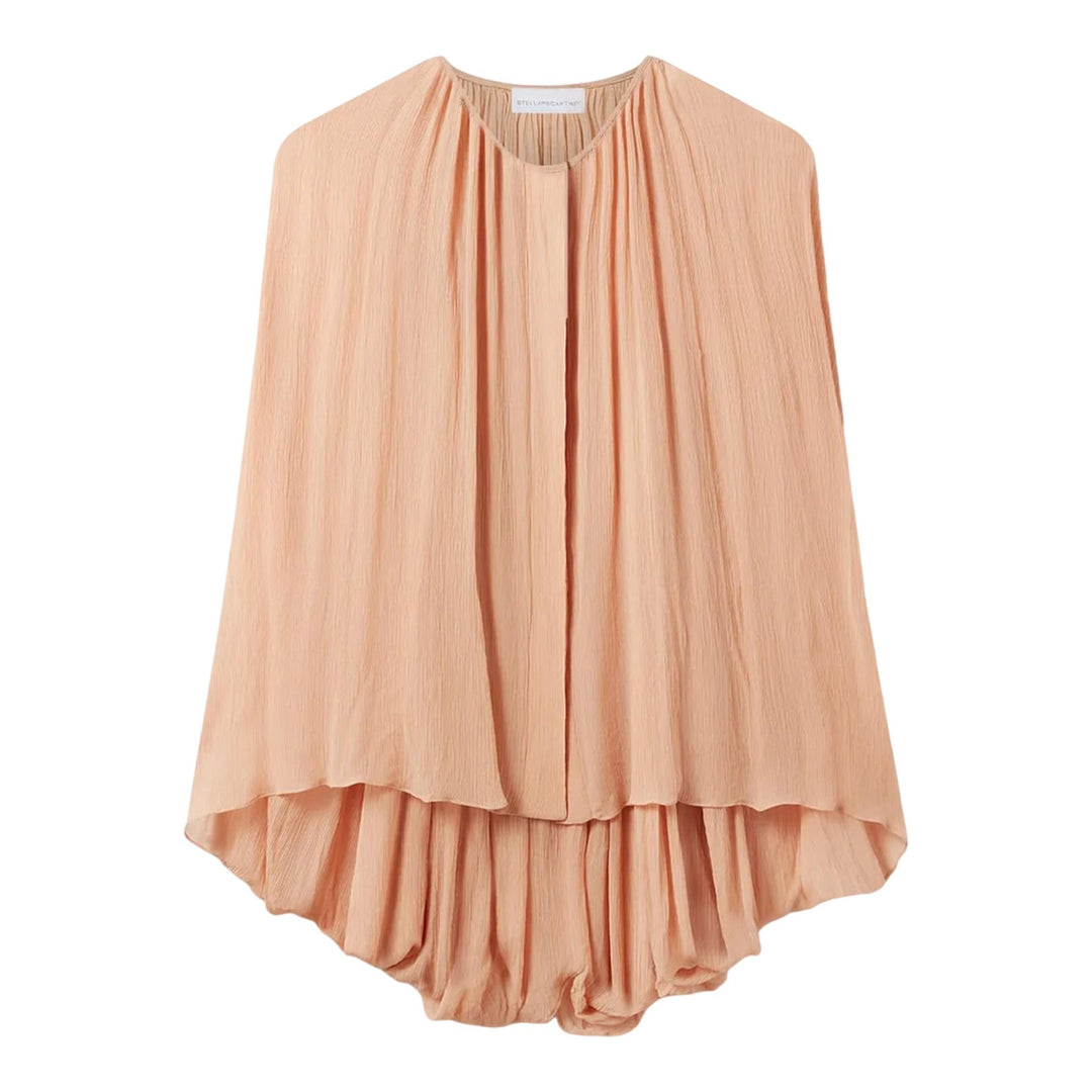 Club21 - Stella McCartney - Creponne Drape Crew Top - BLOUSES - Peach