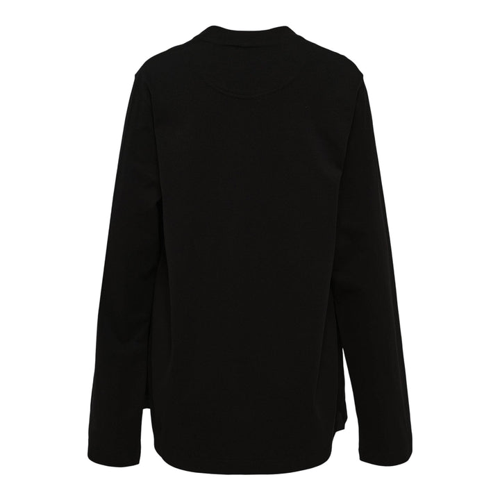 Club21 - Stella McCartney - Lingerie Lace Insert Long Sleeve Tee - TEES - Black
