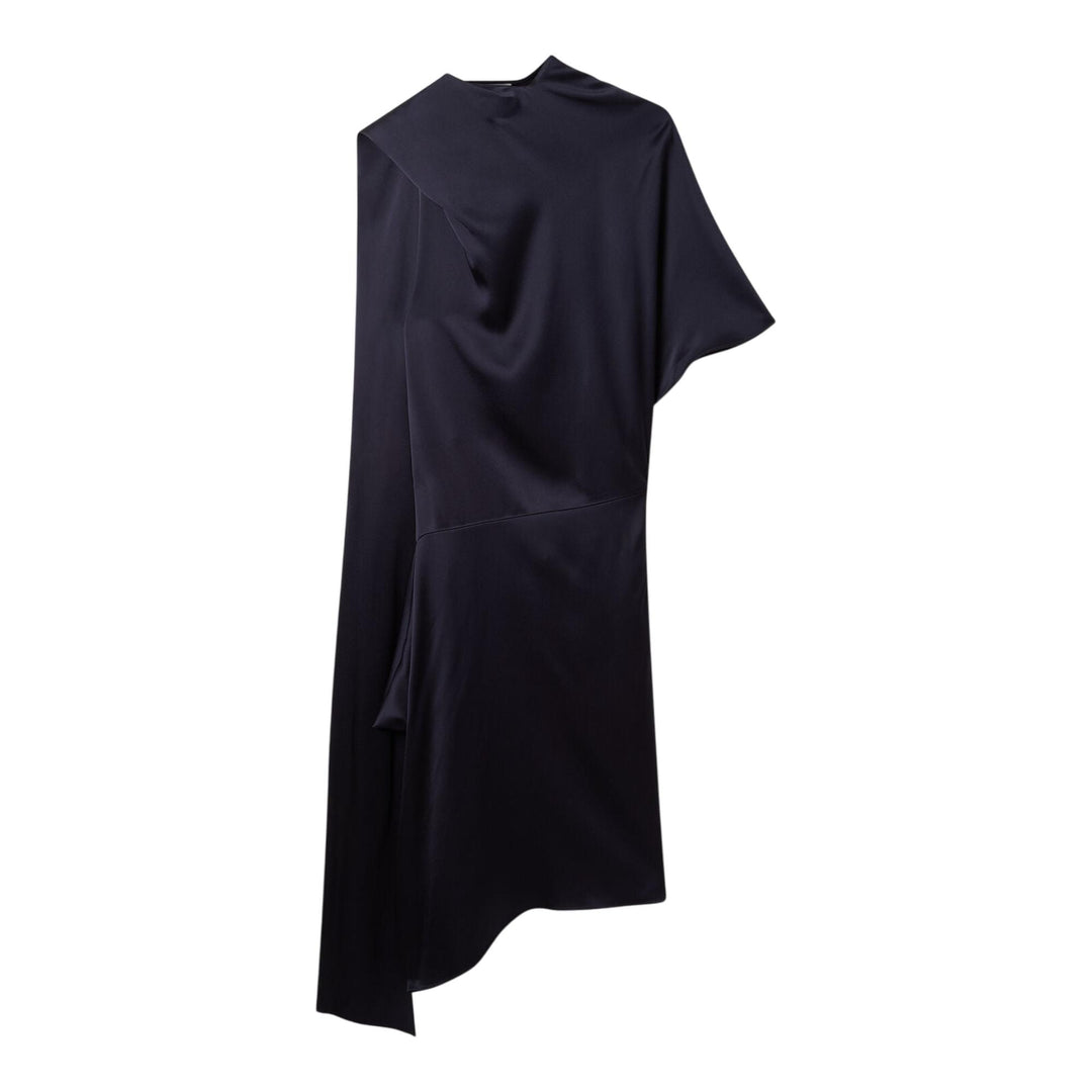 Club21 - Stella McCartney - Satin Asymmetric Dress - WOVEN DRESSES - Navy
