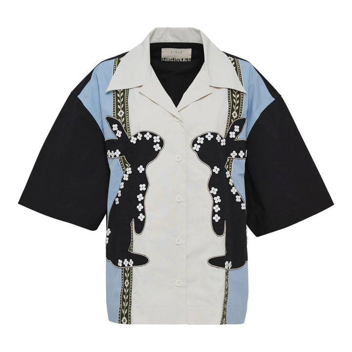 Club21 - Studio 133 Biyan - Cotton Mix Color Top - BLOUSES - White