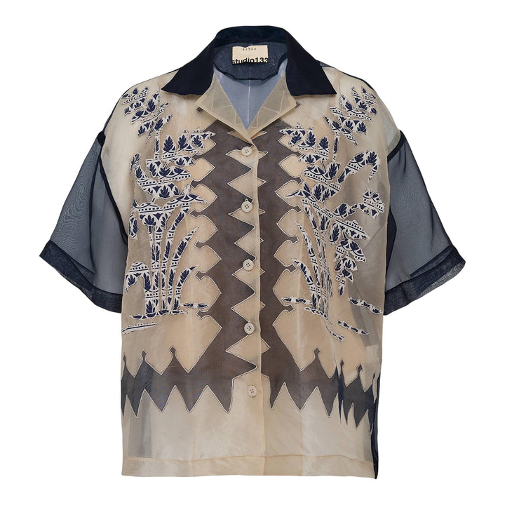 Club21 - Studio 133 Biyan - Lightweight Organza Silk Blouse - BLOUSES - Nude