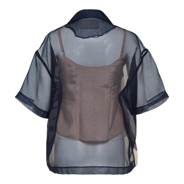 Club21 - Studio 133 Biyan - Lightweight Organza Silk Blouse - BLOUSES - Nude