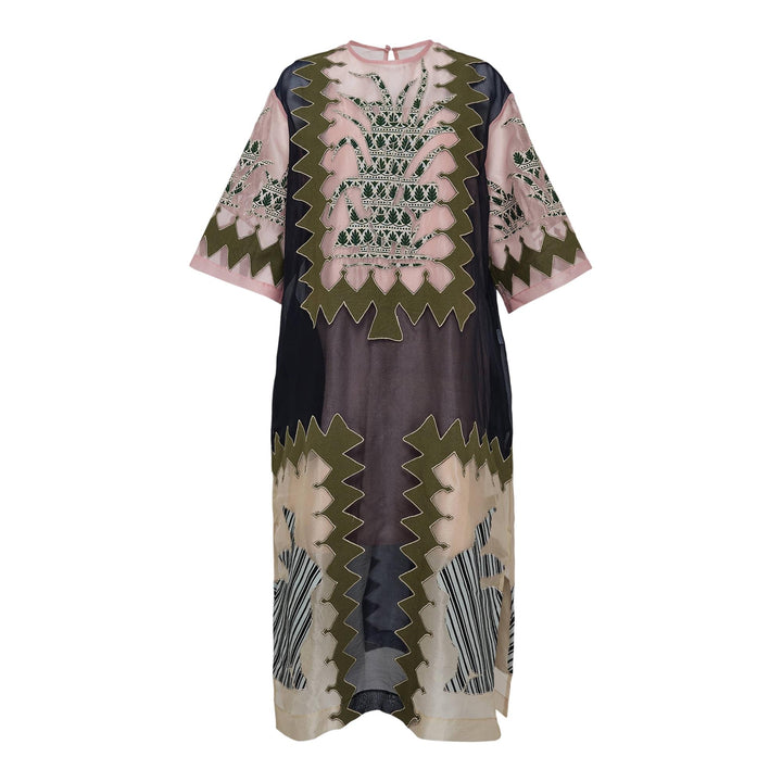 Club21 - Studio 133 Biyan - Lightweight Organza Silk Midi Dress - WOVEN DRESSES - Pink