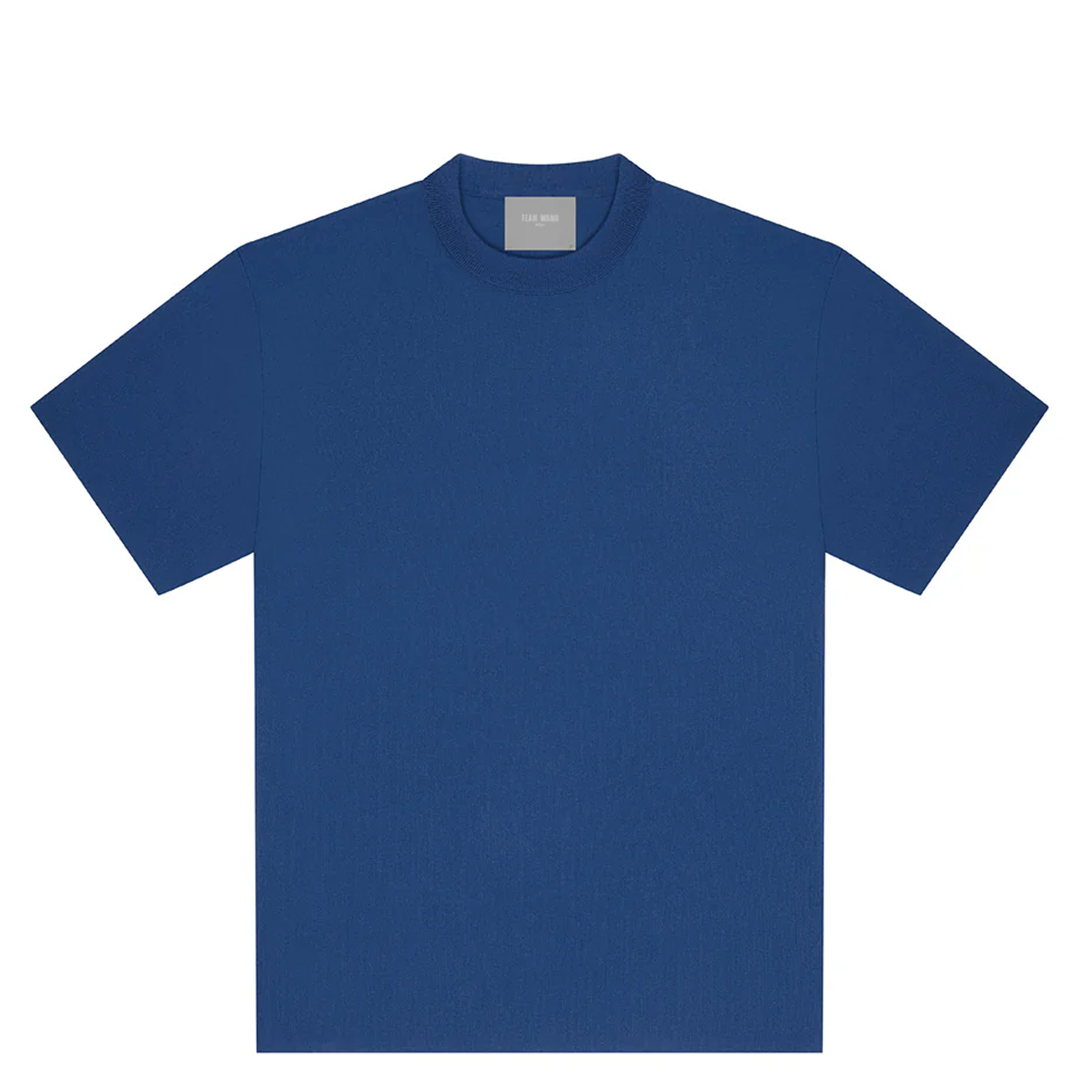 TEAM_WANG_design_I_SEE_THE_LIGHTS_Knitted_Short-Sleeve_T-Shirt-Blue