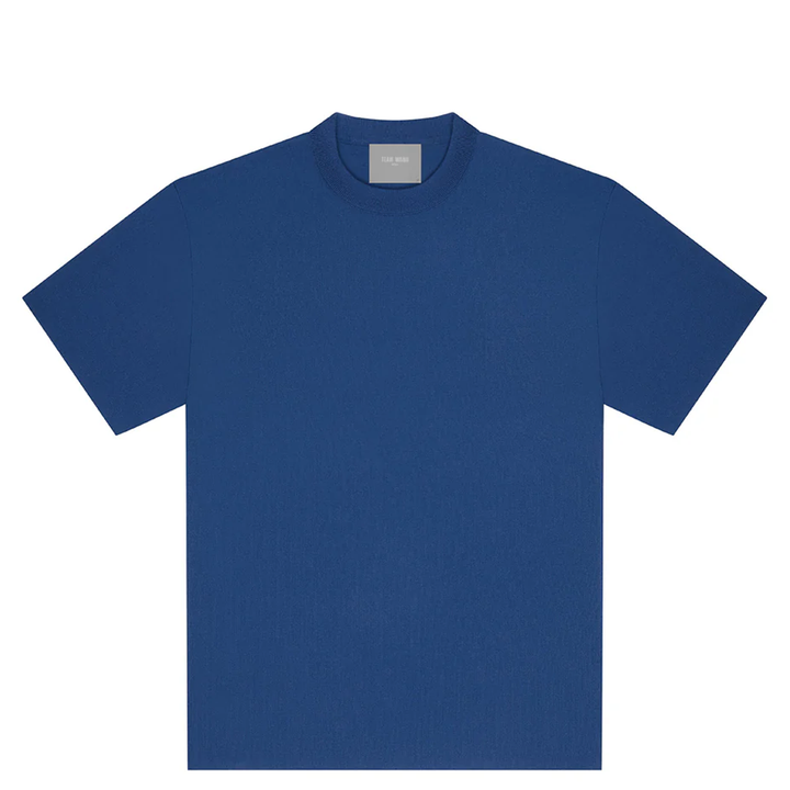 TEAM_WANG_design_I_SEE_THE_LIGHTS_Knitted_Short-Sleeve_T-Shirt-Blue