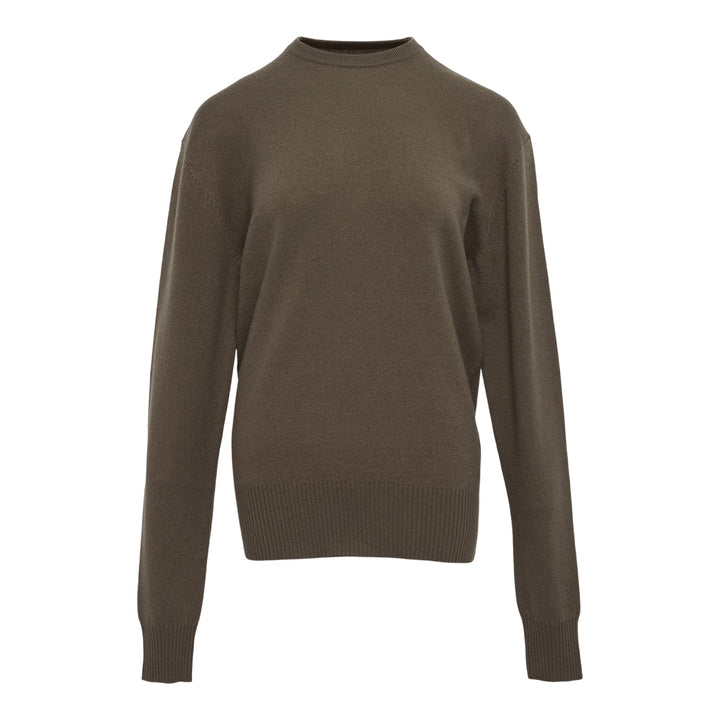 Club21 - TOTEME - Classic Cashmere Crew Knit Top - KNIT TOPS - Brown