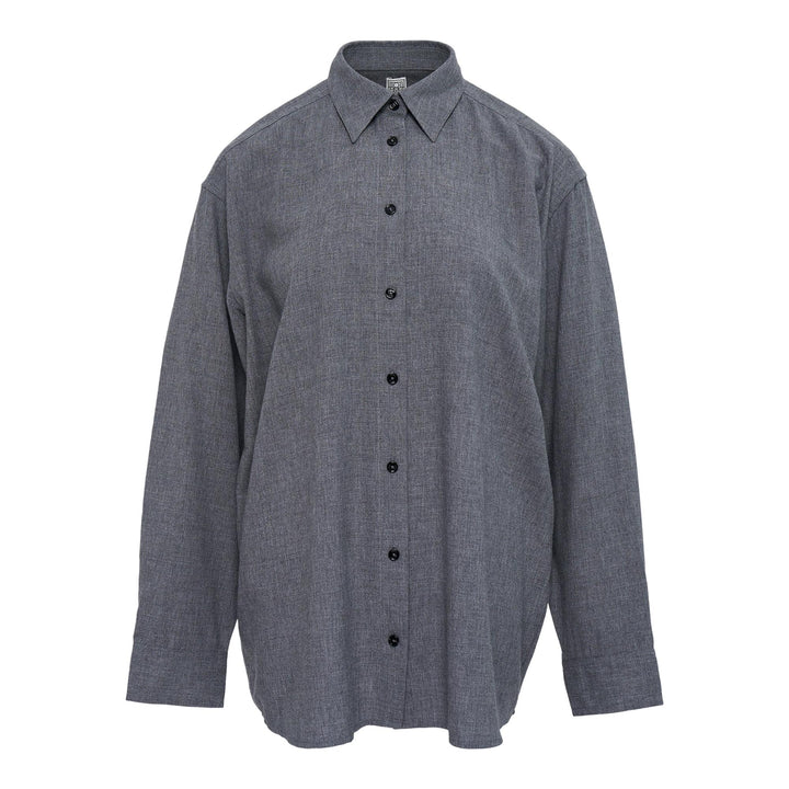 Club21 - TOTEME - Classic Fluid Shirt - BLOUSES - Grey