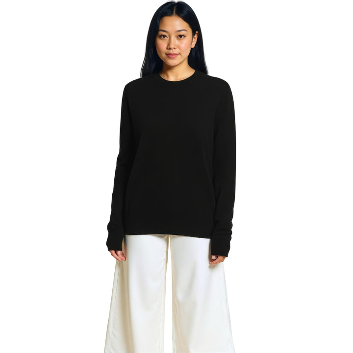 Club21 - TOTEME - Fine Crew Knit - KNIT TOPS - Black