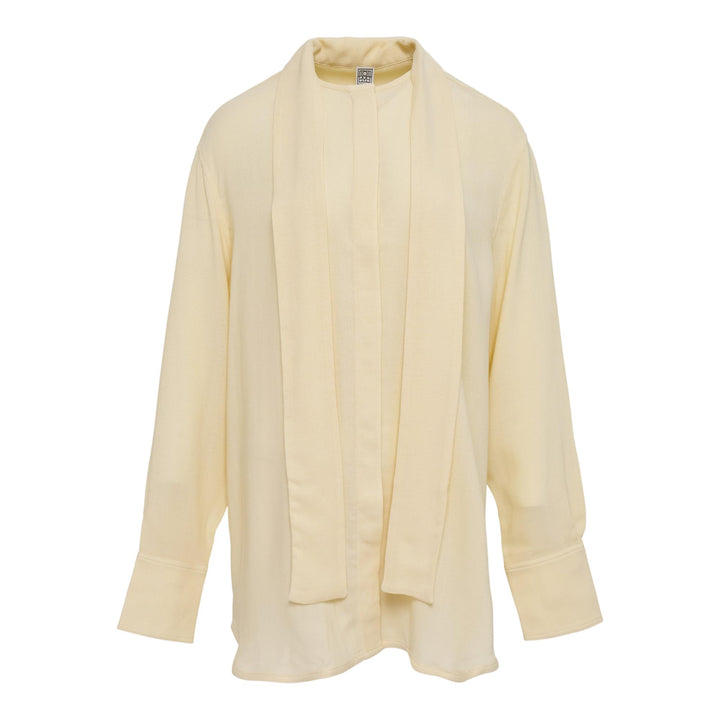 Club21 - TOTEME - Long Scarf Blouse - WOVEN TOPS - White