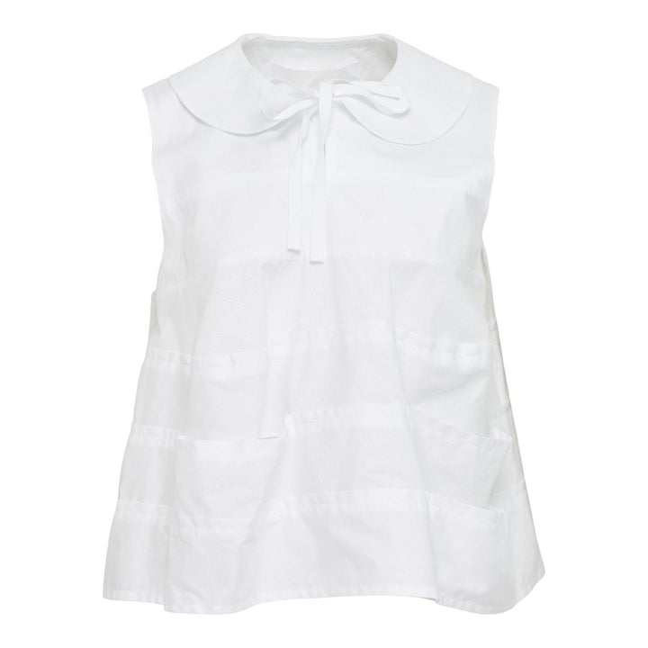 Club21 - Tao - Cotton Broad Top - BLOUSES - White