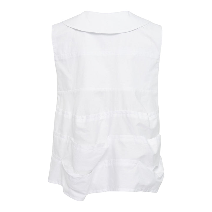 Club21 - Tao - Cotton Broad Top - BLOUSES - White