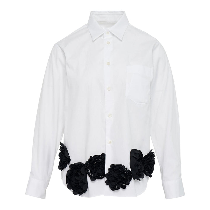 Club21 - Tao - Cotton Broad X Polyester Satin Top - BLOUSES - White