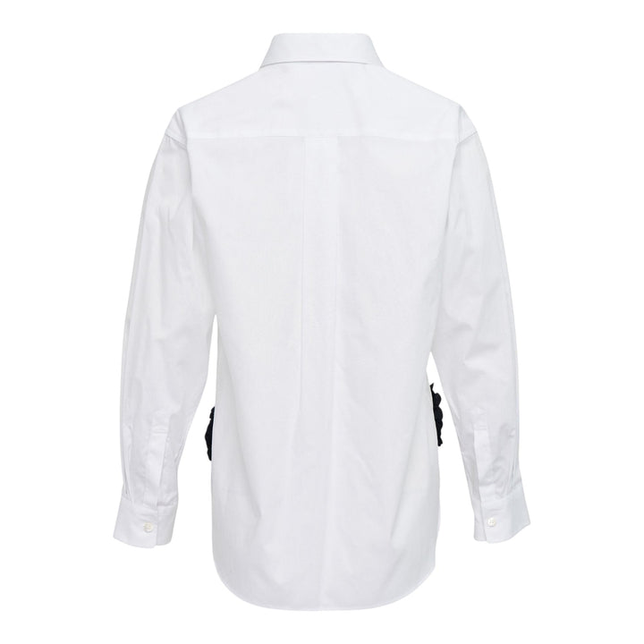 Club21 - Tao - Cotton Broad X Polyester Satin Top - BLOUSES - White