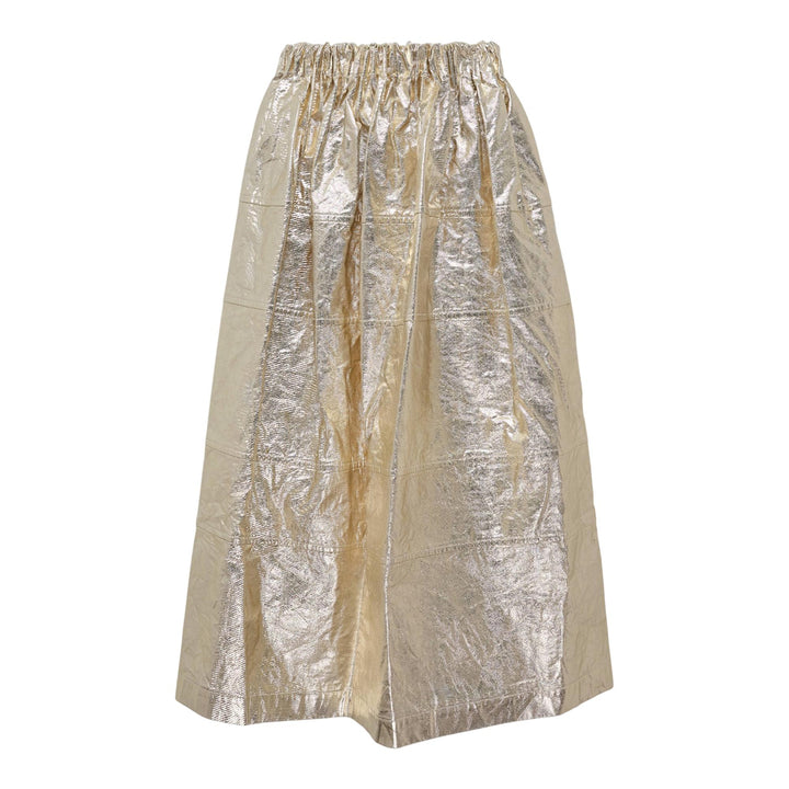 Club21 - Tao - Cotton Twill Foiled Print Skirt - SKIRTS - Gold