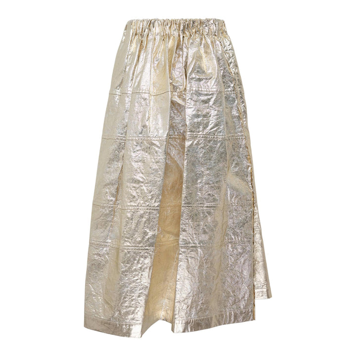 Club21 - Tao - Cotton Twill Foiled Print Skirt - SKIRTS - Gold