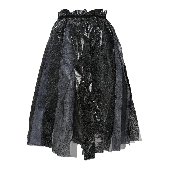 Club21 - Tao - Polyester Non-Woven Fabric Foil Skirt - SKIRTS - Black