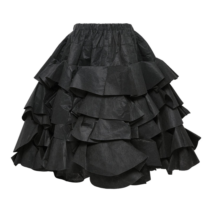 Club21 - Tao - Polyester Rayon Non-Woven Fabric Skirt - SKIRTS - Black