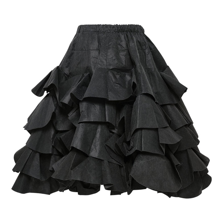 Club21 - Tao - Polyester Rayon Non-Woven Fabric Skirt - SKIRTS - Black