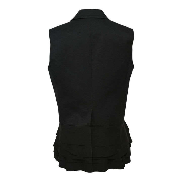 Club21 - Tao - Yarn Dyed Wool Polyester Vest - VESTS - Black