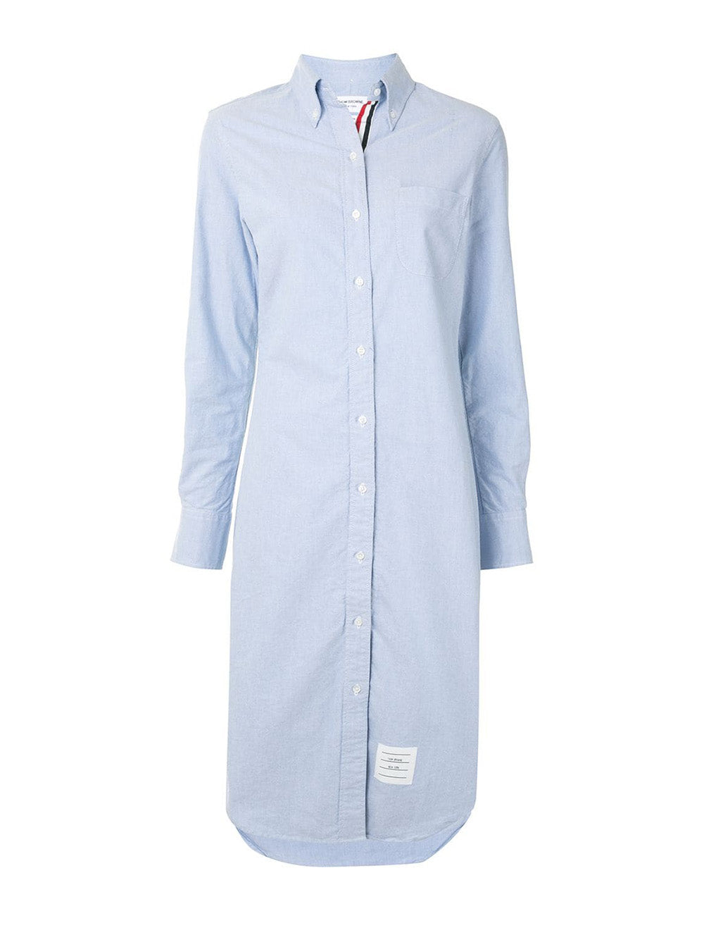 Knee Length Long Sleeve Point Collar Shirt Women – Club21.com