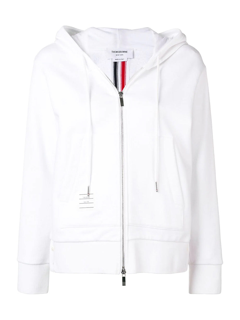 Thom browne white hoodie sale