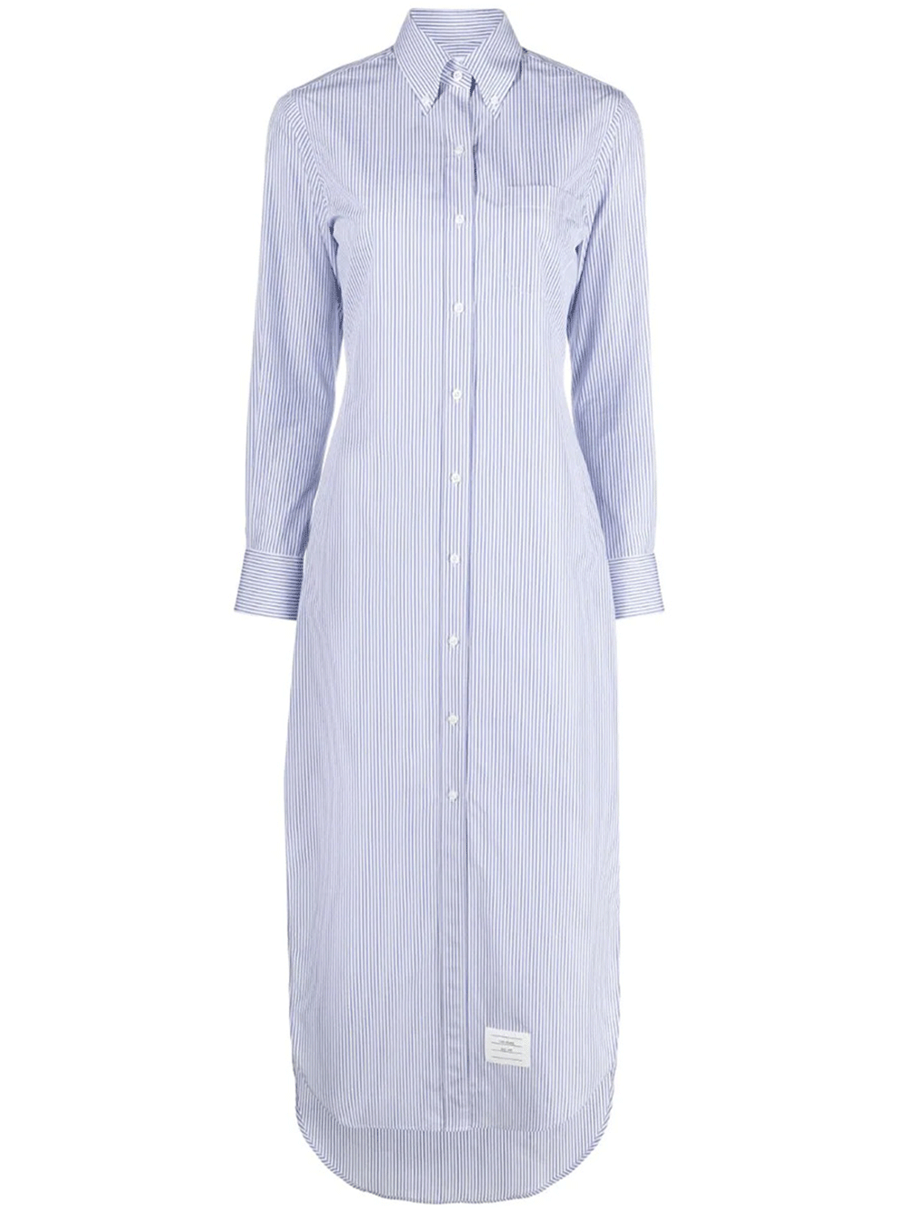 thom browne shirt dress Thom Browne Blue Cotton Casual Dress