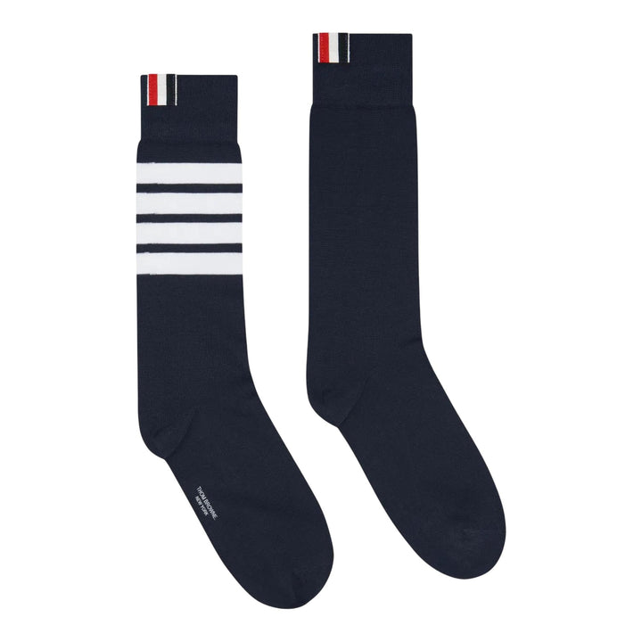 Club21 - Thom Browne - Mid Calf Socks With 4 Bar - SOCKS - Navy
