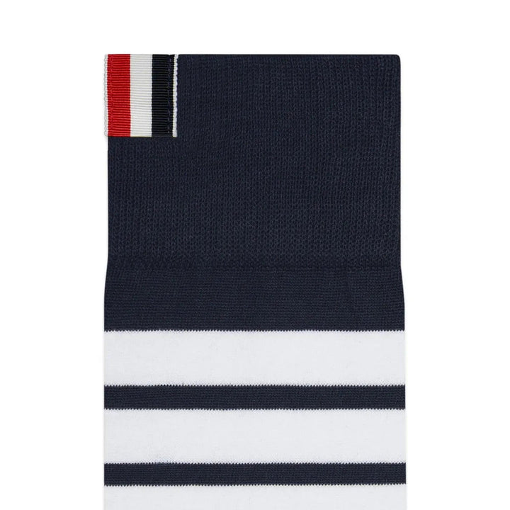Club21 - Thom Browne - Mid Calf Socks With 4 Bar - SOCKS - Navy