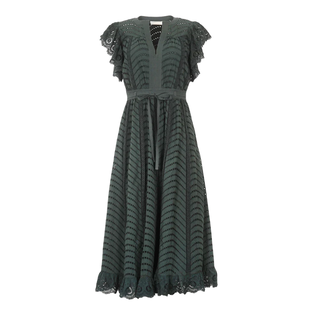 Đầm Midi Tay Bướm Olga