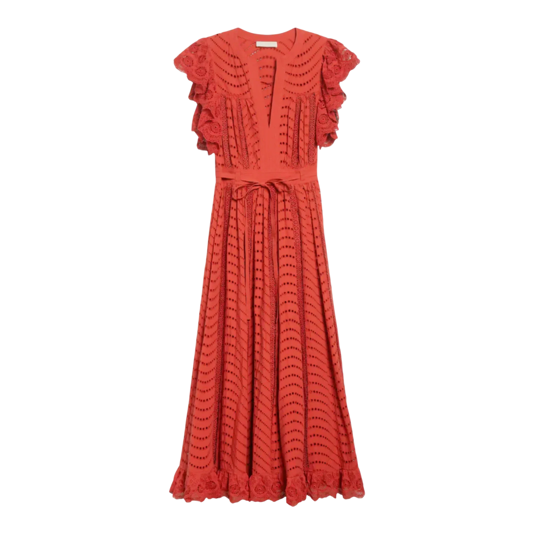 Đầm Midi Tay Bướm Olga