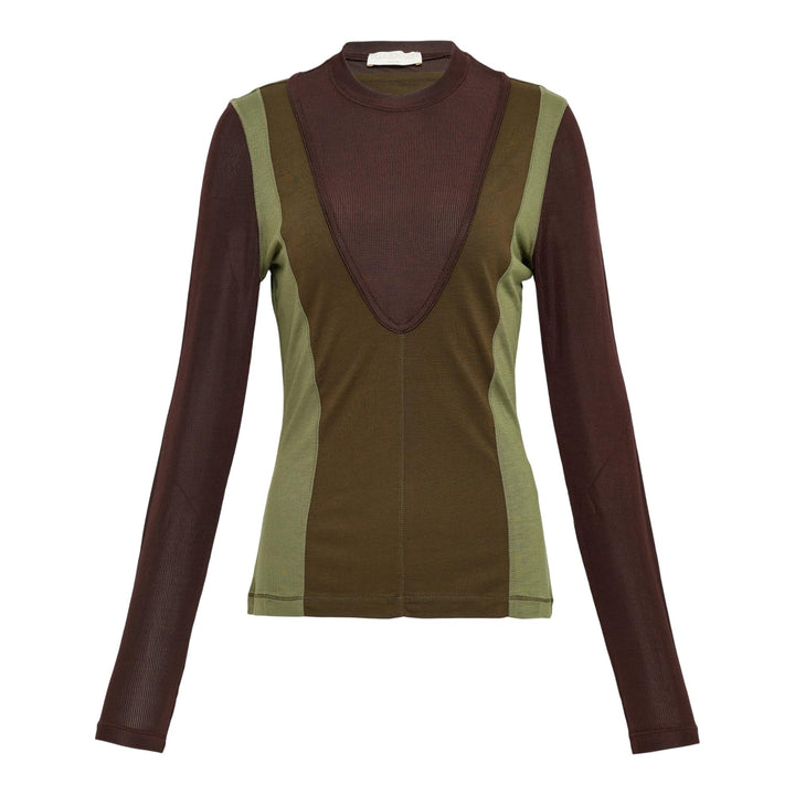 Club21 - Ulla Johnson - Annete Jersey Long Sleevetop - WOVEN TOPS - Military