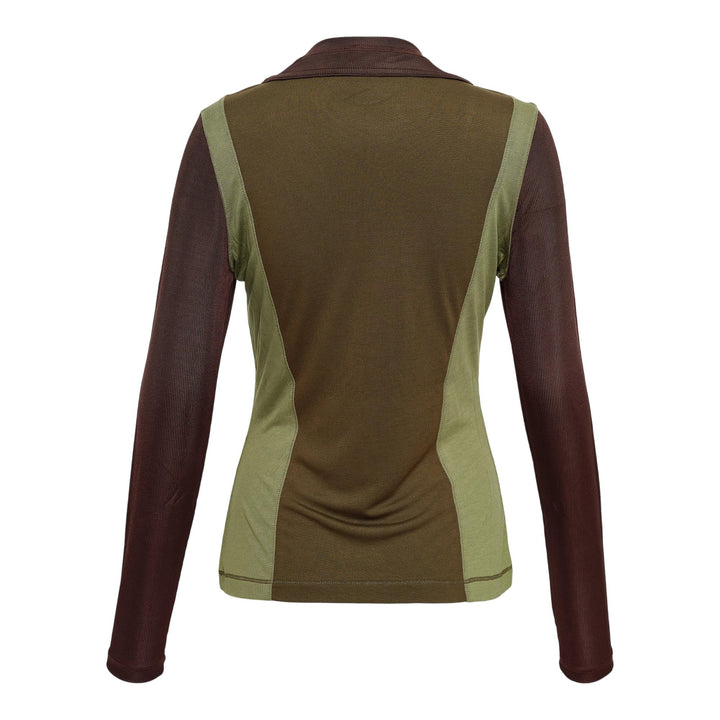 Club21 - Ulla Johnson - Annete Jersey Long Sleevetop - WOVEN TOPS - Military