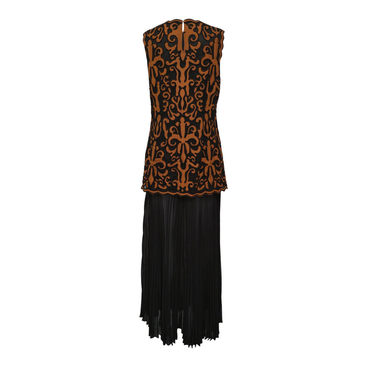 Club21 - Ulla Johnson - Auryn Applique Sleeveless Midi Dress - WOVEN DRESSES - Orange