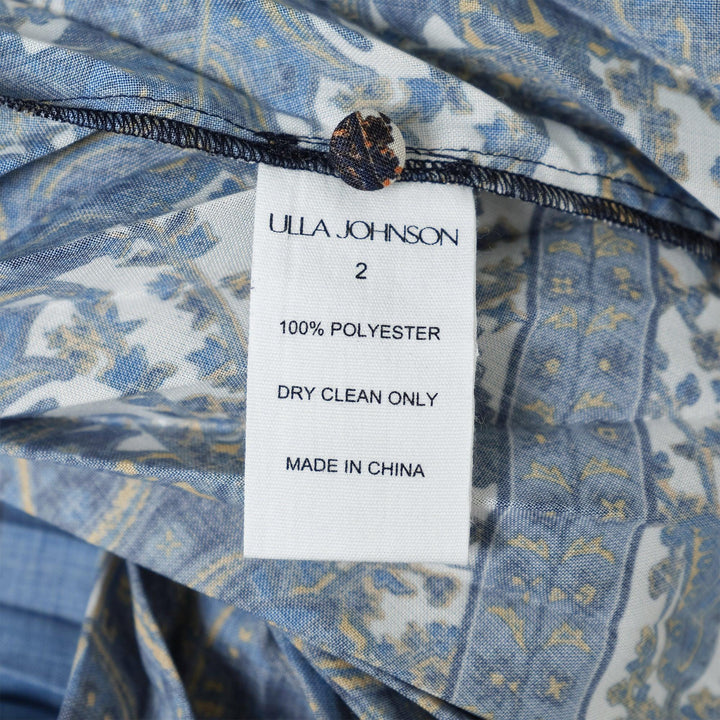 Club21 - Ulla Johnson - Dafne Pleated Short Sleeve Blouse - BLOUSES - Black