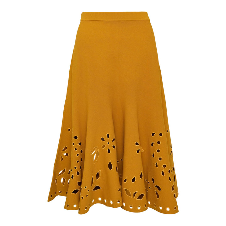 Club21 - Ulla Johnson - Fiorella Knit Midi Skirt - SKIRTS - Yellow