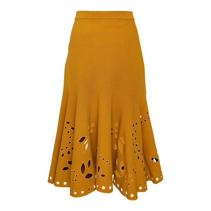 Club21 - Ulla Johnson - Fiorella Knit Midi Skirt - SKIRTS - Yellow